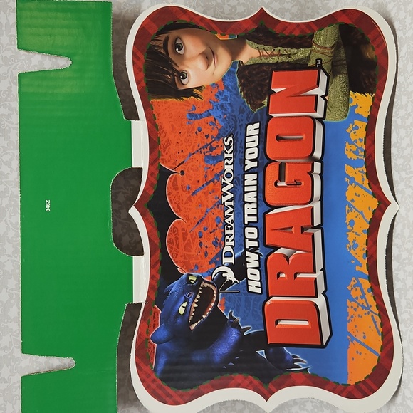 2010 DreamWorks How To Train Your Dragon Store Display/Shelf Topper Sign - Picture 7 of 7